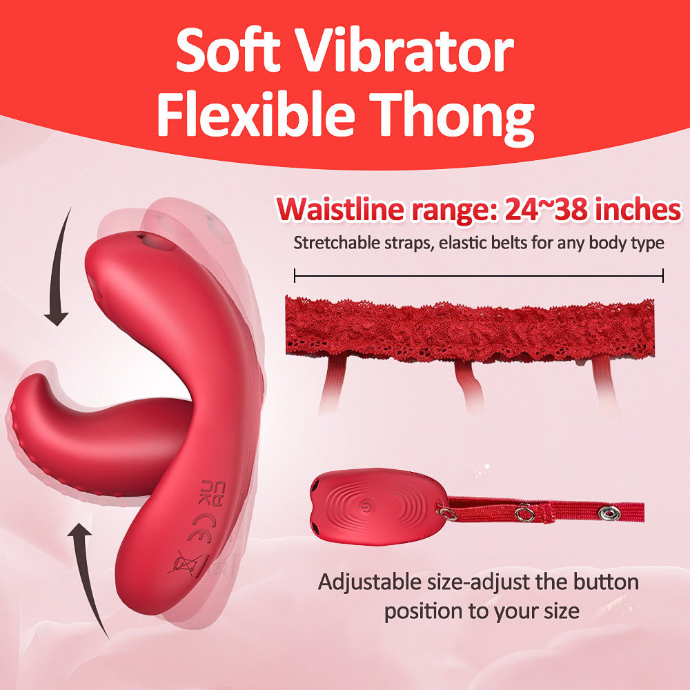 App Controlled Panty Licker Vibrator with Adjustable Panty Harness.