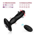 Remote controlled flap anal plug.