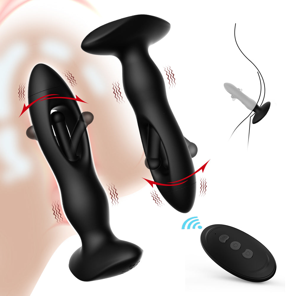 Remote controlled flap anal plug.