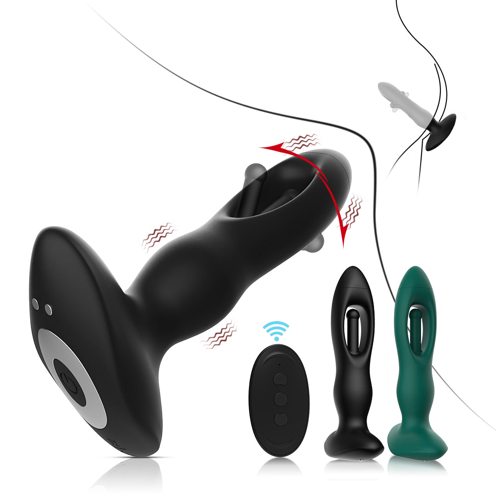 Remote controlled flap anal plug.