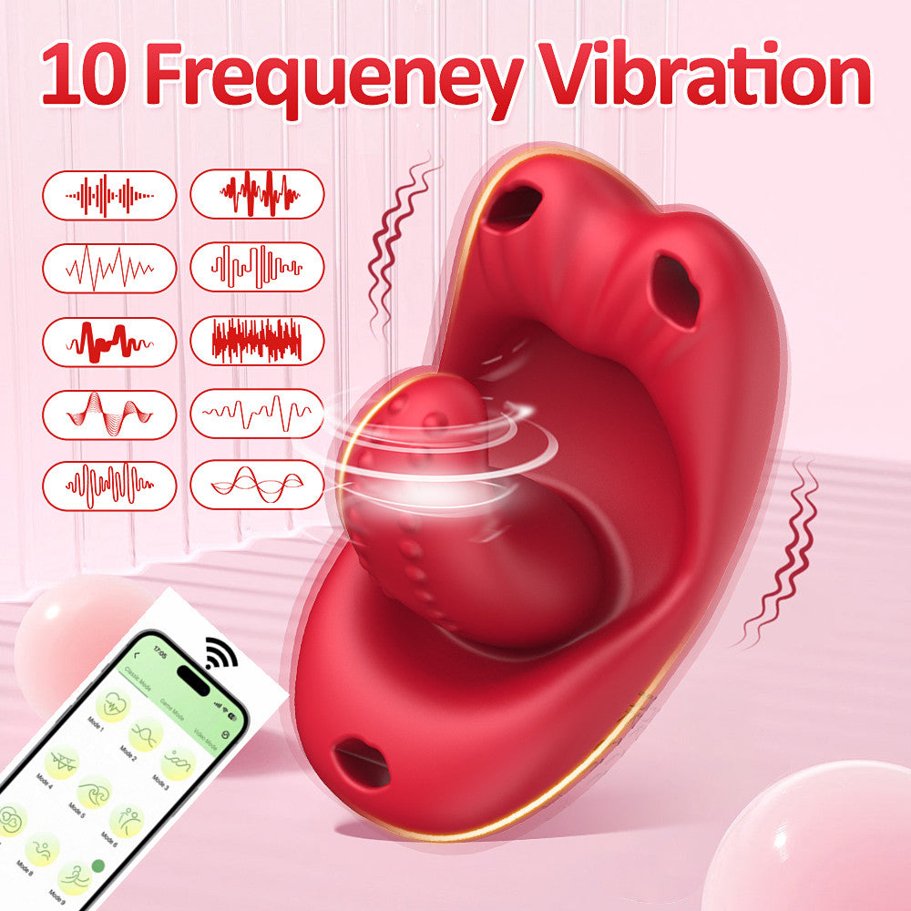 App Controlled Panty Licker Vibrator with Adjustable Panty Harness.