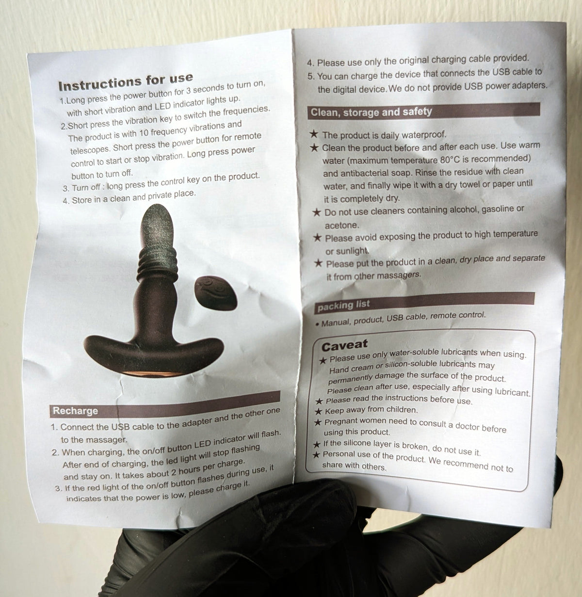 Remote controlled flap anal plug.