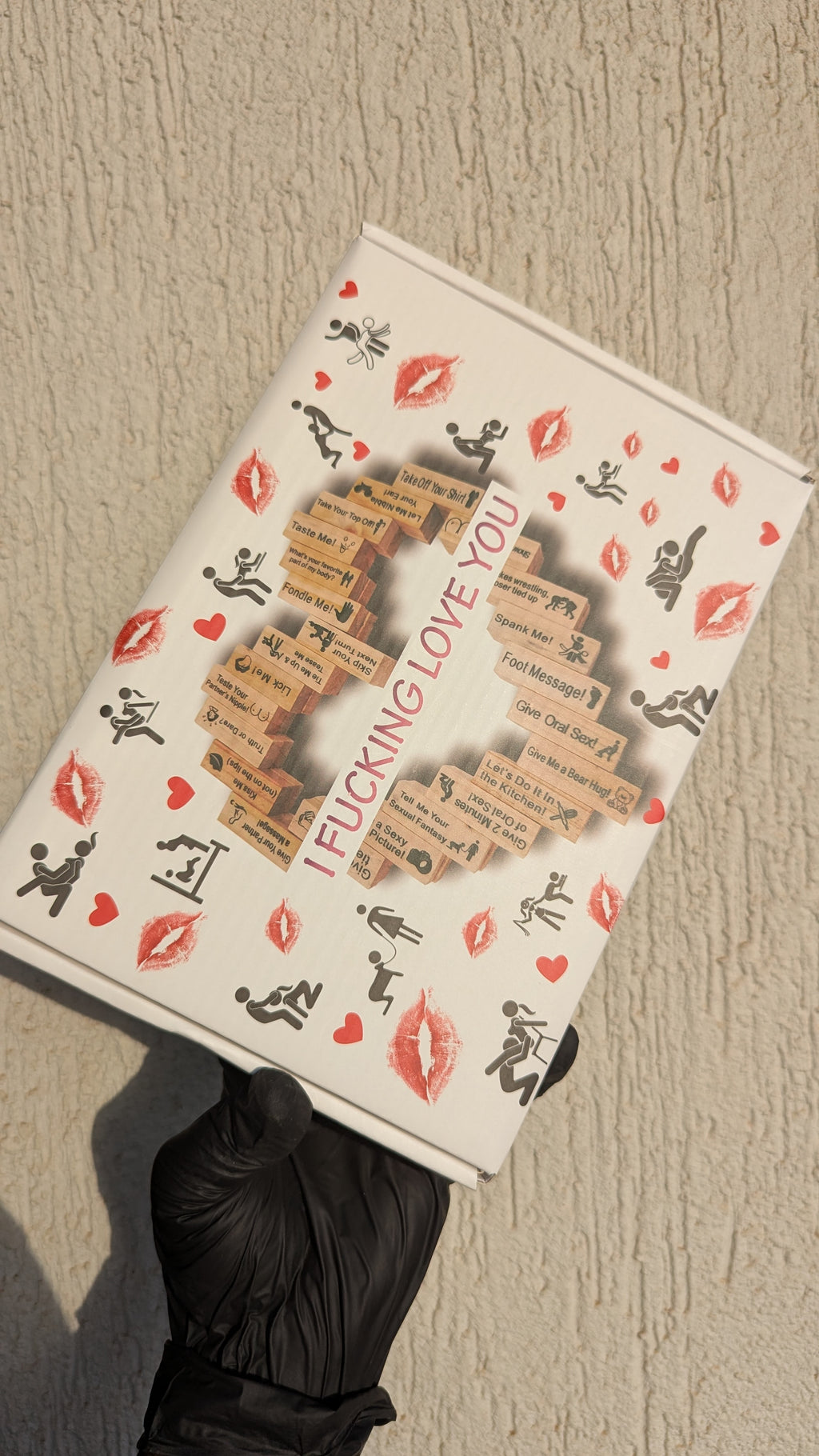 Jenga for Couples – Wooden Role-Play Game.