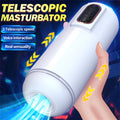 Telescopic vibrating masturbator toy for men.
