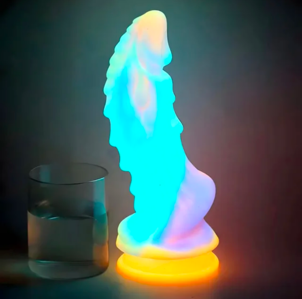 Fantasy Dragon Dildo — Glow in the Dark, Suction Cup Base