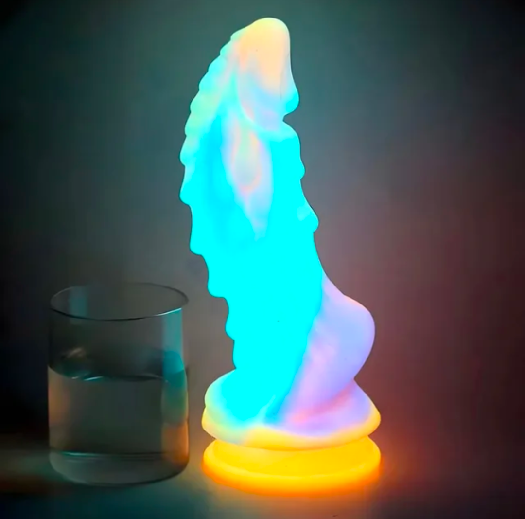 Fantasy Dragon Dildo — Glow in the Dark, Suction Cup Base