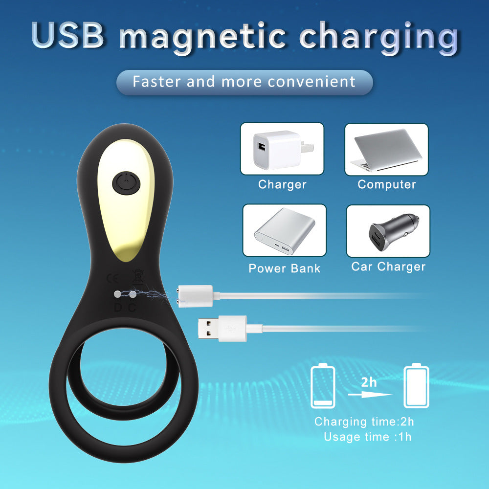 Couples Wearable Vibrator with Remote Control — Dual Stimulation Cock Ring