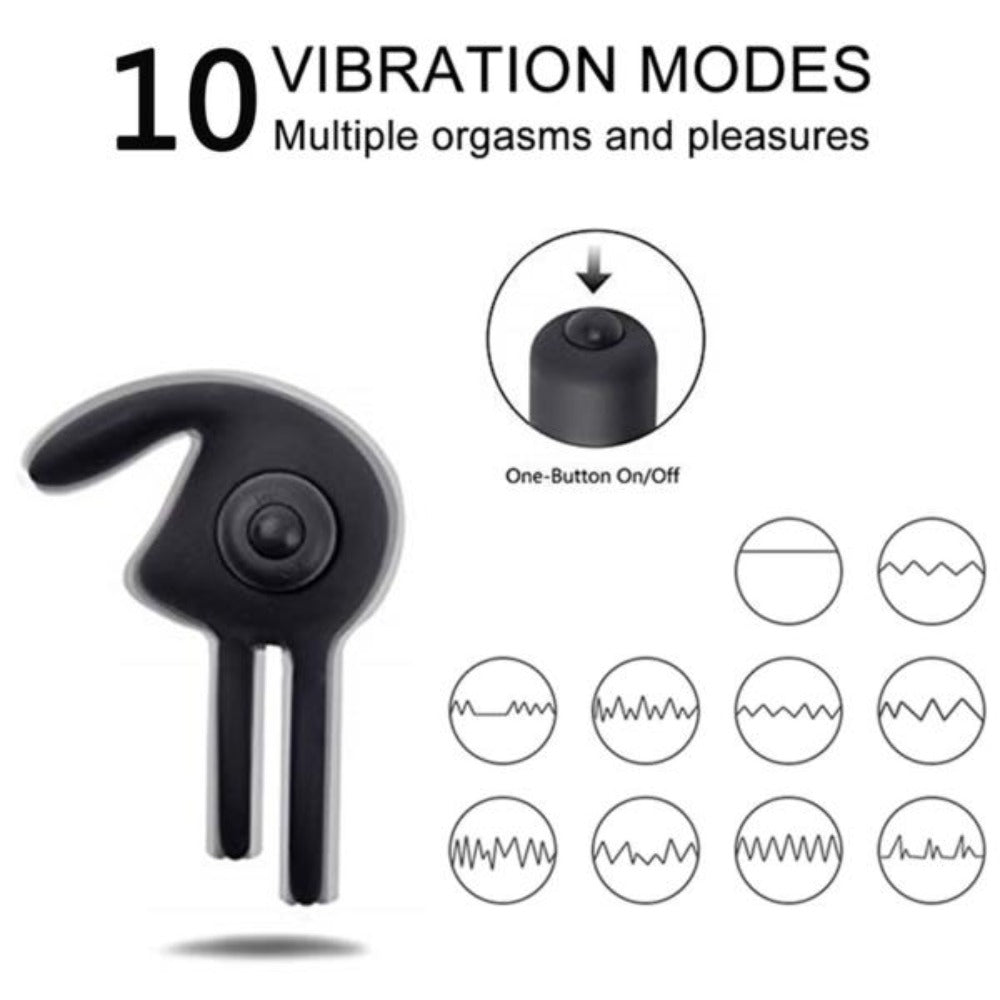 Vibrating Rabbit Cockring.(Rechargeable)