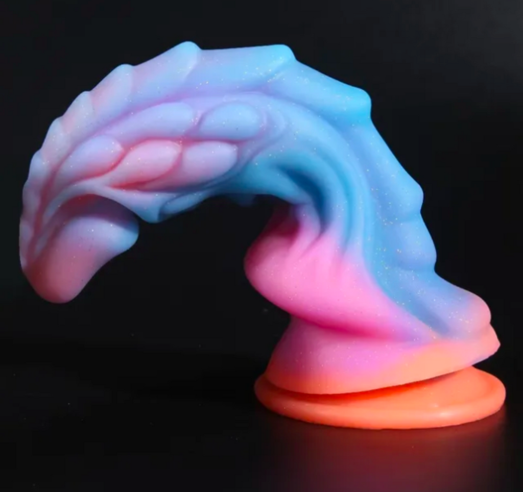 Fantasy Dragon Dildo — Glow in the Dark, Suction Cup Base