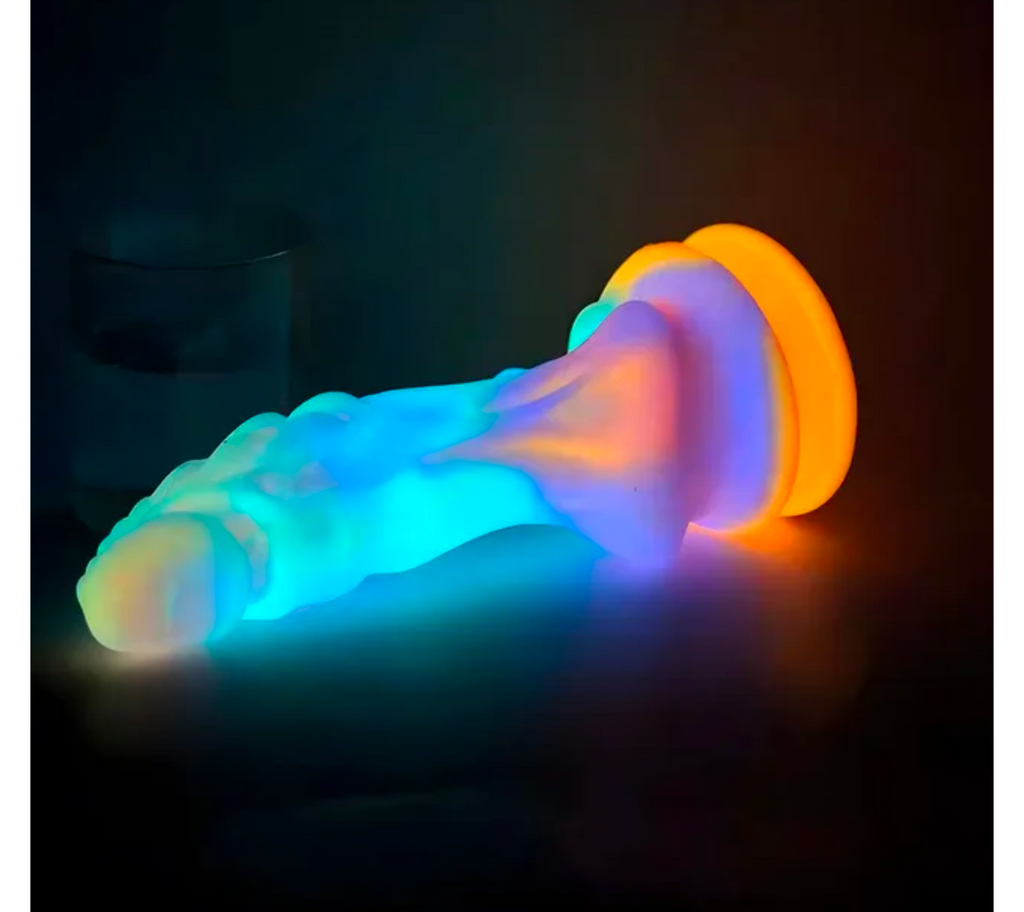 Fantasy Dragon Dildo — Glow in the Dark, Suction Cup Base