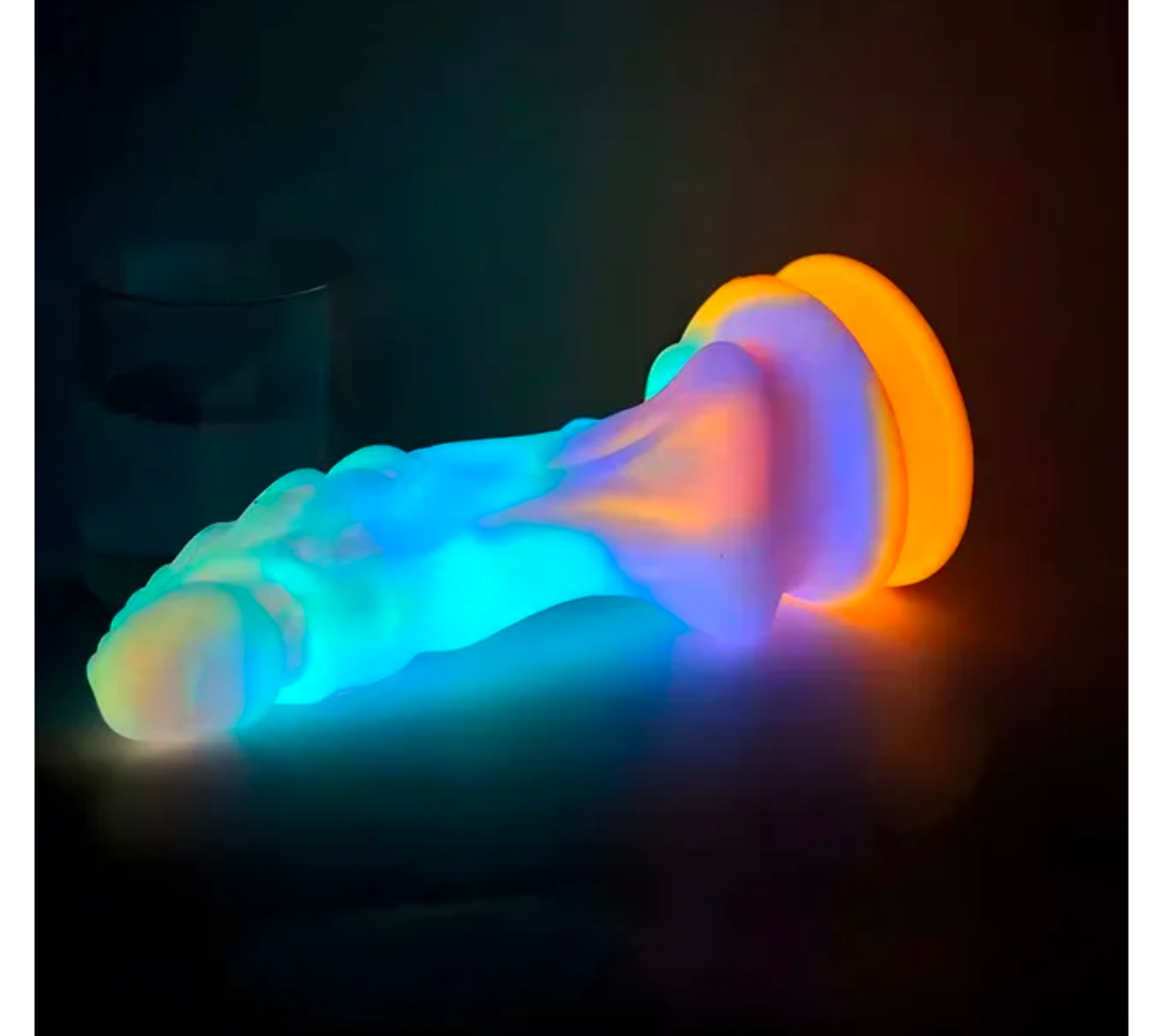 Fantasy Dragon Dildo — Glow in the Dark, Suction Cup Base