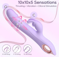 Rabbit Vibrator with Rotating Beads — Dual Clitoral & G-Spot Stimulator