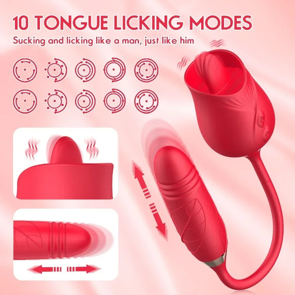 2-in-1 Rose licker.(Double rose licker)