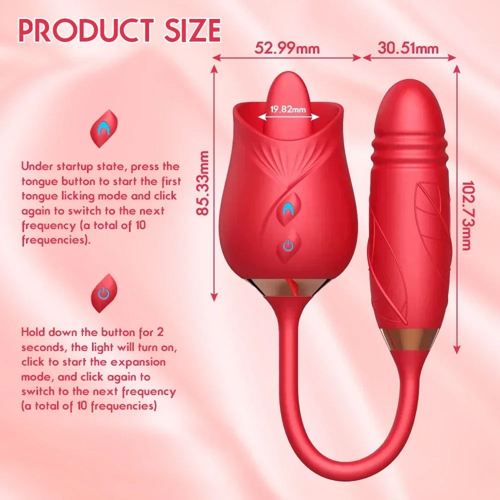 2-in-1 Rose licker.(Double rose licker)
