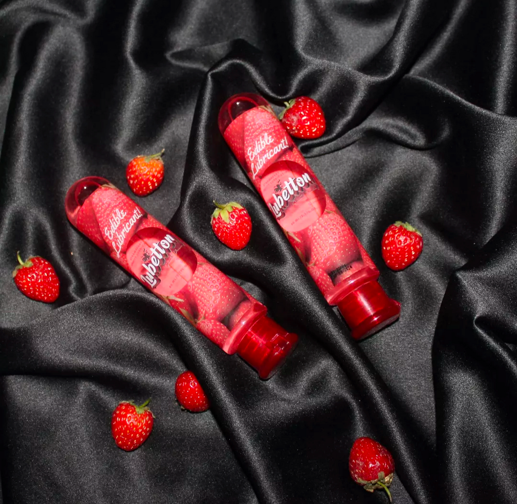 Edible fruity lubricant.