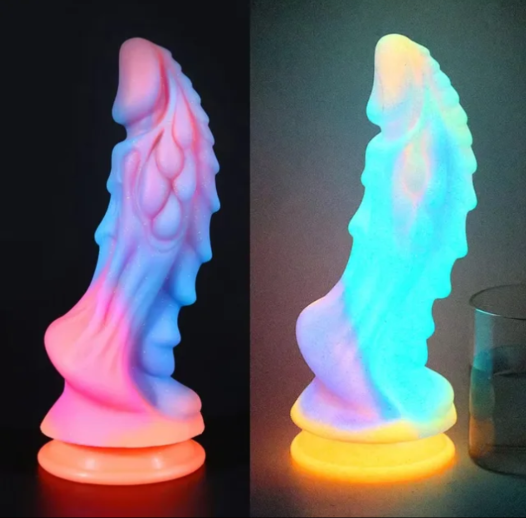 Fantasy Dragon Dildo — Glow in the Dark, Suction Cup Base