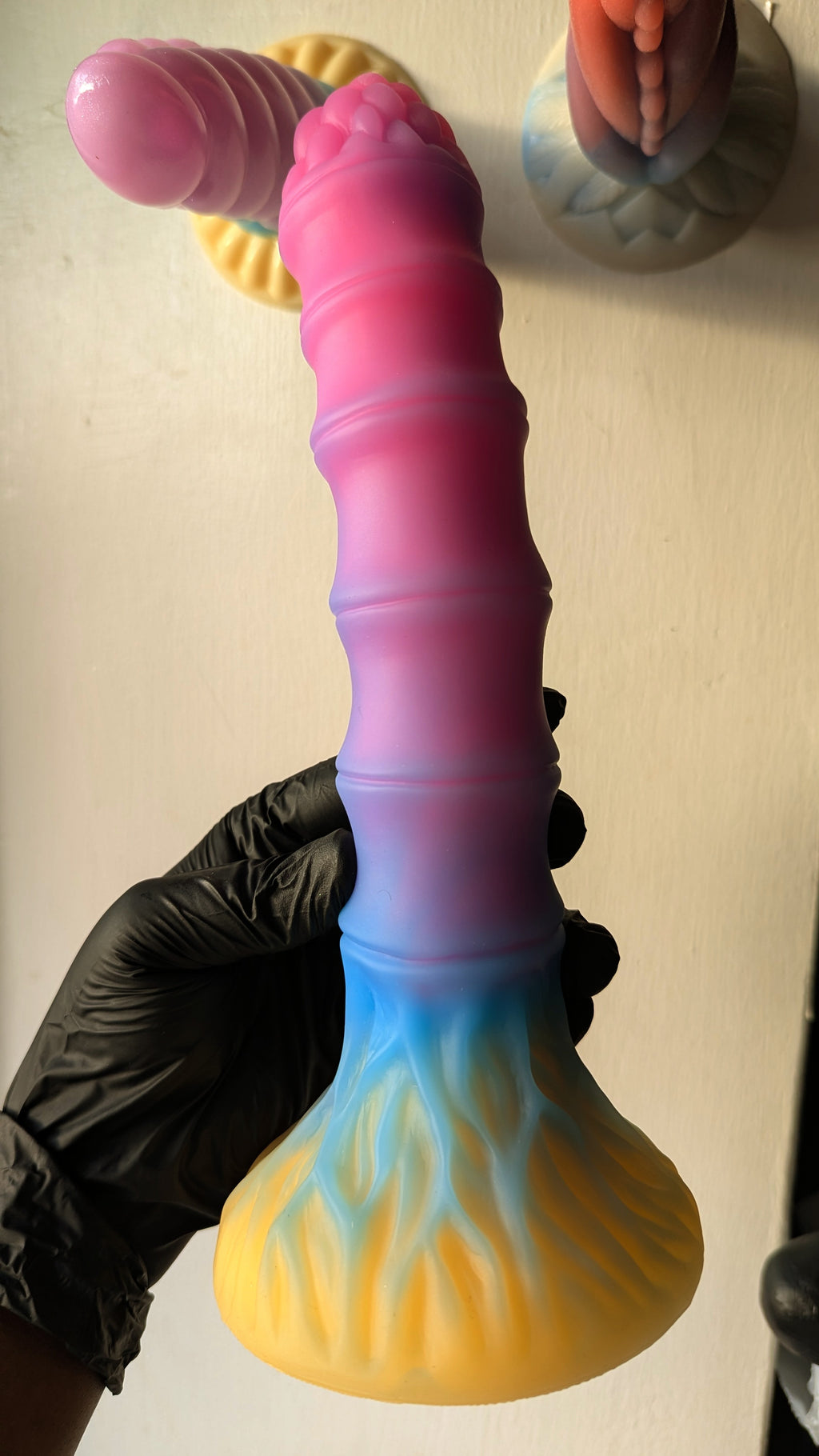 Glow-in-the-Dark Realistic Dildo — 8/9 Inch, Multicolor