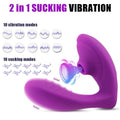 Suction & Vibration Dual-Motor Vibrator with Remote Control