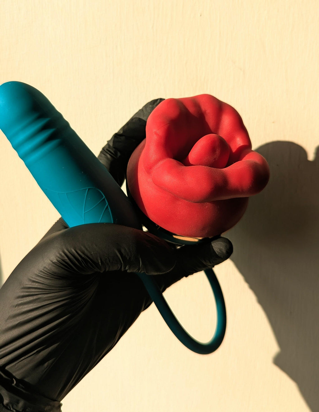 2-in-1 Rose Sucking Vibrator with G-Spot Wand — Dual Stimulation