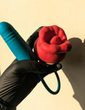 2-in-1 Rose Sucking Vibrator with G-Spot Wand — Dual Stimulation